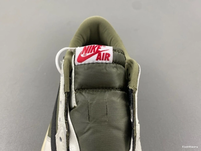 Kicktheory JORDAN TRAVIS DM7866-200 X OLIVE SCOTT AIR 1 OG MEDIUM LOW 0629